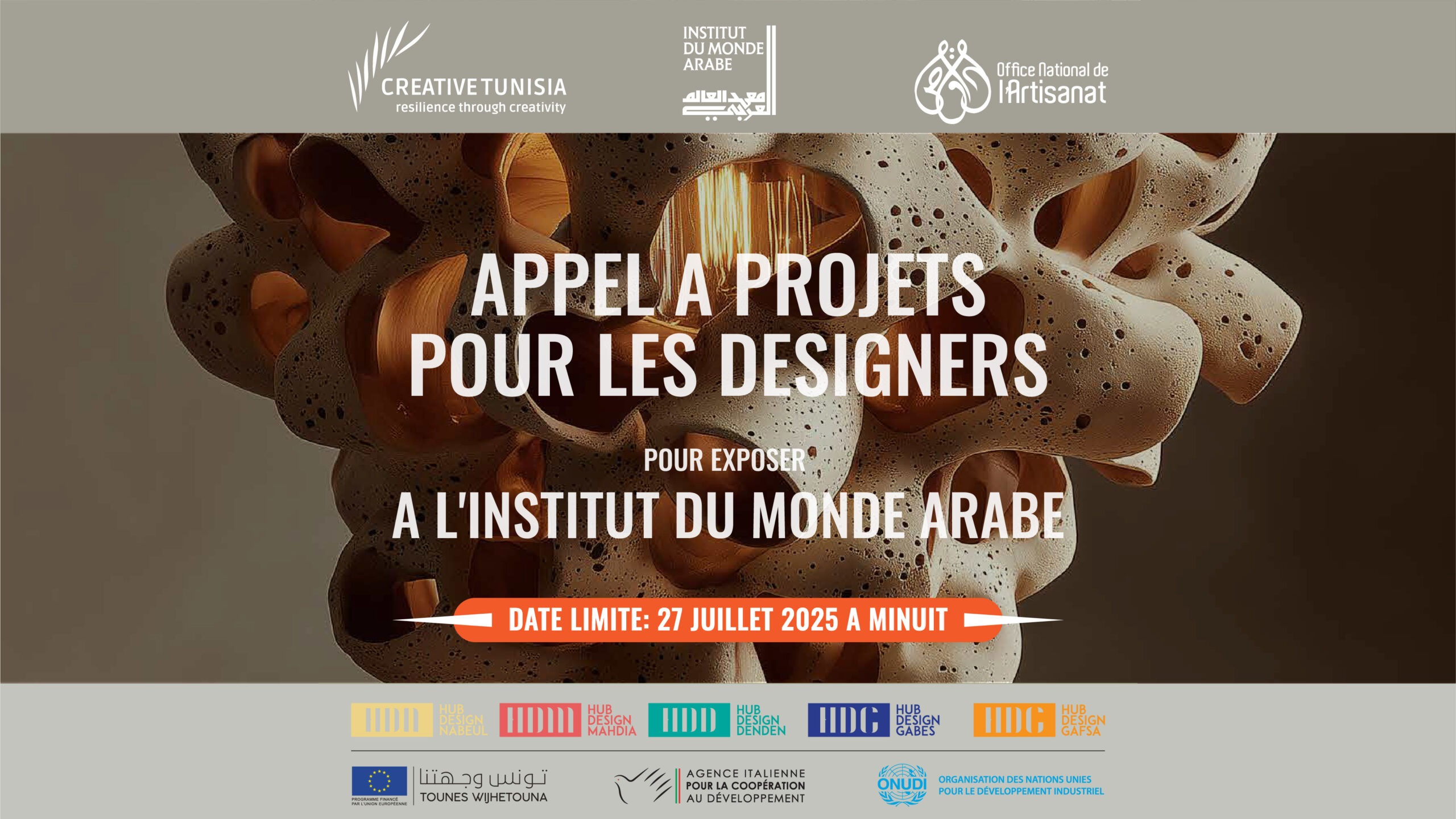 APPEL A PROJET INSTITUE DU MONDE ARABE BANNER